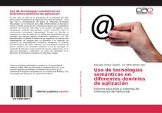 Buchcover von Uso de tecnologías semánticas en diferentes dominios de aplicación