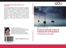 Capa do livro de El pensamiento cultural cubano de la República 