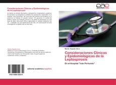 Portada del libro de Consideraciones Clínicas y Epidemiológicas de la Leptospirosis