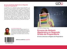 Bookcover of Errores de Sintaxis Algebraica en Segundo Grado de Preparatoria