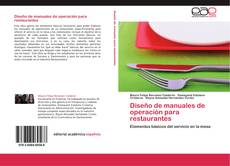 Diseño de manuales de operación para restaurantes kitap kapağı