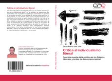 Crítica al individualismo liberal kitap kapağı