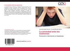 Bookcover of La ansiedad ante los exámenes