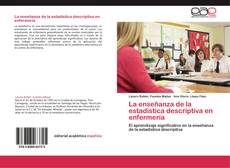 Bookcover of La enseñanza de la estadistica descriptiva en enfermería