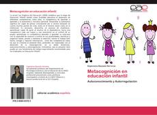 Couverture de Metacognición en educación infantil