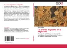 La prensa migrante en la Argentina kitap kapağı