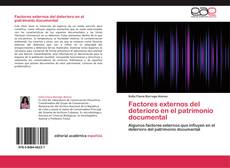 Factores externos del deterioro en el patrimonio documental kitap kapağı