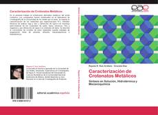 Buchcover von Caracterización de Crotonatos Metálicos