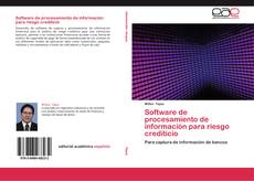 Copertina di Software de procesamiento de información para riesgo crediticio