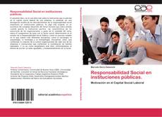 Portada del libro de Responsabilidad Social en instituciones públicas.
