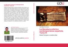 Capa do livro de La literatura artúrica contemporánea española. Tomo III 