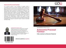Autonomía Procesal Familiar: kitap kapağı