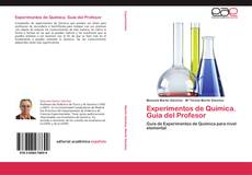 Portada del libro de Experimentos de Química. Guía del Profesor