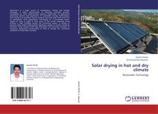 Buchcover von Solar drying in hot and dry climate
