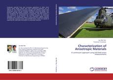 Couverture de Characterization of Anisotropic Materials