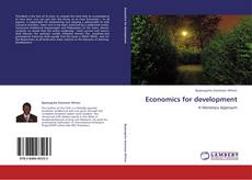 Bookcover of Economics for development