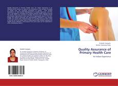 Buchcover von Quality Assurance of Primary Health Care