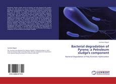 Buchcover von Bacterial degradation of Pyrene; a Petroleum sludge's component