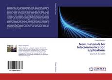 Capa do livro de New materials for telecommunication applications 