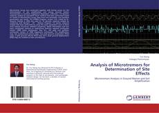 Capa do livro de Analysis of Microtremors for Determination of Site Effects 