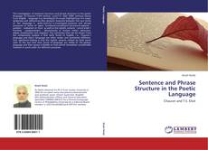 Sentence and Phrase Structure in the Poetic Language kitap kapağı