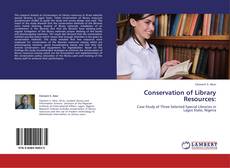 Bookcover of Conservation of Library Resources: