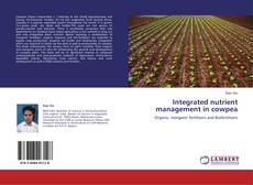 Integrated nutrient management in cowpea kitap kapağı