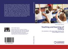Couverture de Teaching and learning of history