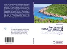 Capa do livro de Governance and Institutional Capacity of Local Government 