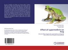 Buchcover von Effect of cypermethrin on frog
