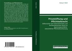 Portada del libro de Privatstiftung und Pflichtteilsrecht