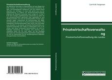 Portada del libro de Privatwirtschaftsverwaltung