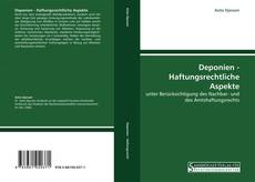Bookcover of Deponien - Haftungsrechtliche Aspekte
