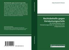 Bookcover of Rechtsbehelfe gegen Versäumungsurteile