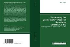 Capa do livro de Verzahnung der Gesellschaftsverträge in der echten GmbH & Co. KG 