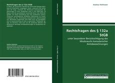 Bookcover of Rechtsfragen des § 132a StGB