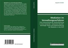 Capa do livro de Mediation im Verwaltungsverfahren 