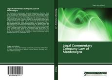 Portada del libro de Legal Commentary Company Law of Montenegro
