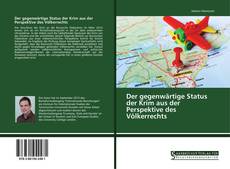 Bookcover of Der gegenwärtige Status der Krim aus der Perspektive des Völkerrechts