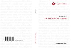 Bookcover of Zur Geschichte der Israeliten