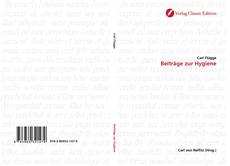 Couverture de Beiträge zur Hygiene