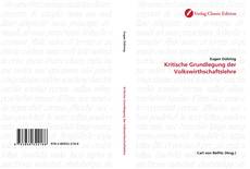 Обложка Kritische Grundlegung der Volkswirthschaftslehre