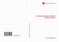 Capa do livro de De Votis Monasticis, Martini Lvtheri Ivdicivm 