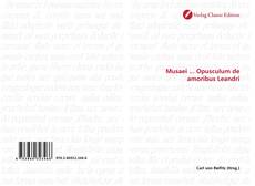 Musaei ... Opusculum de amoribus Leandri kitap kapağı