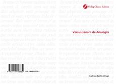 Bookcover of Versus senarii de Analogiis
