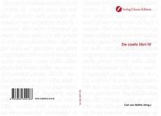 Couverture de De coelo libri IV