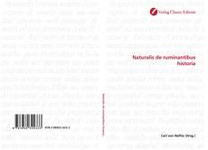 Bookcover of Naturalis de ruminantibus historia