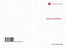 Обложка Liber de Nobilitate ...