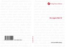 Couverture de De regno libri IV