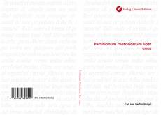 Capa do livro de Partitionum rhetoricarum liber unus 